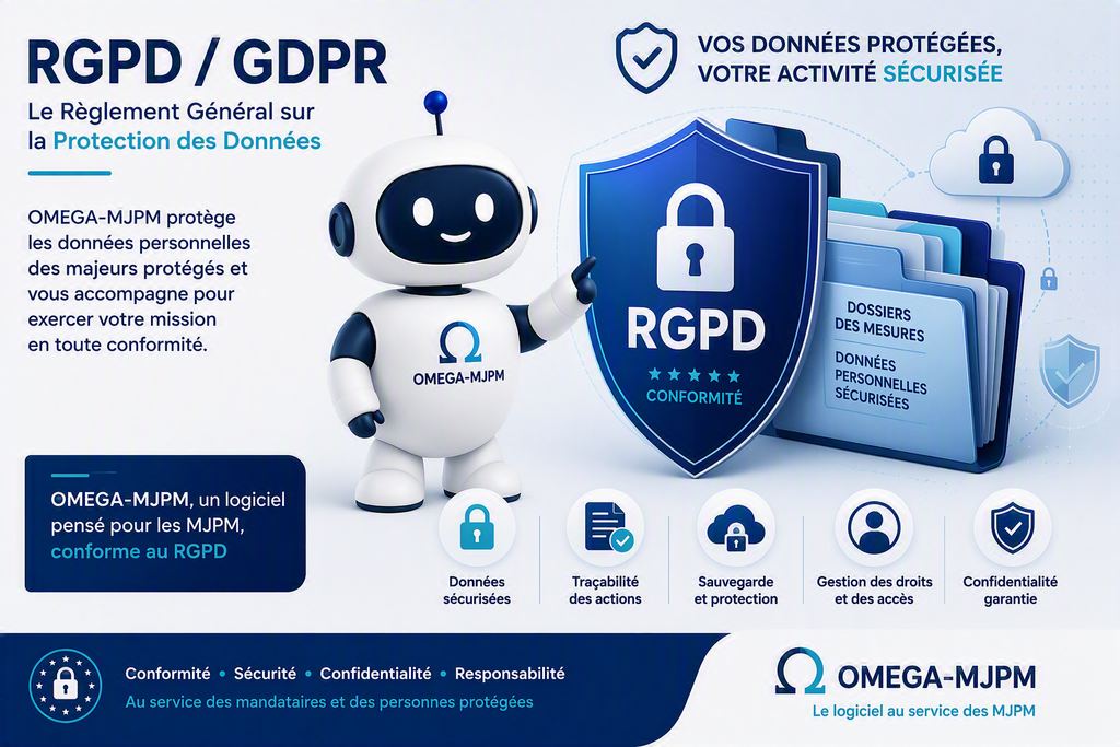 Comprenez les enjeux du RGPD pour les mandataires judiciaires à la protection des majeurs. OMEGA-MJPM vous accompagne dans la sécurisation et la conformité des données.